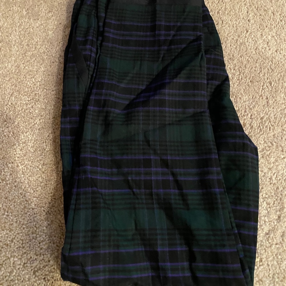 Cropped Plaid pants
